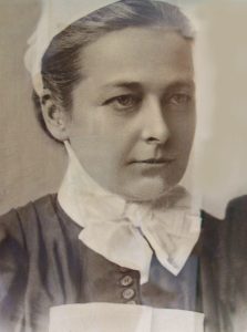 Edith Joanna Bonham Carter in nursing uniform