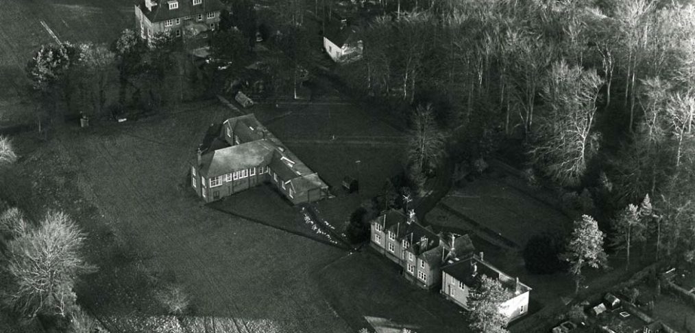 Aerial view of Harnwood Hospital site