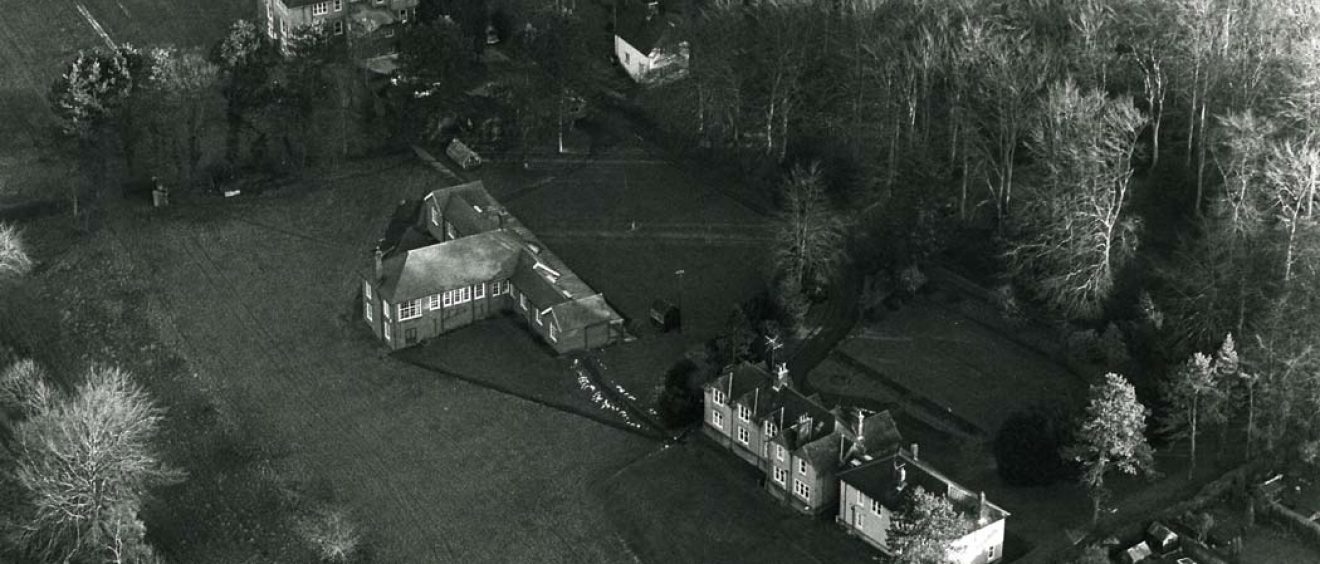 Aerial view of Harnwood Hospital site