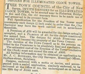 Newspaper clipping from 1892