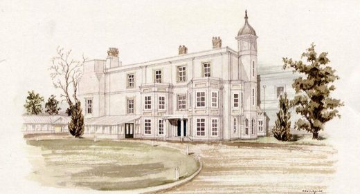 Watercolour image of Old Manor