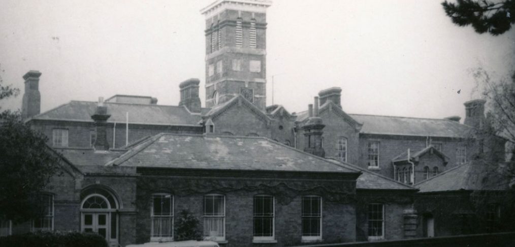 Harnham Hospital buildings viewed from road