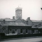 Harnham Hospital buildings viewed from road