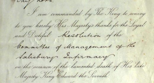 Letter written from Winston Churchill to Lord Radnor dated 1910