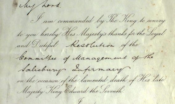 Letter written from Winston Churchill to Lord Radnor dated 1910