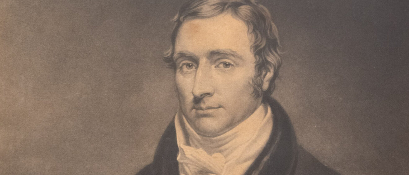 Detail of historic portrait