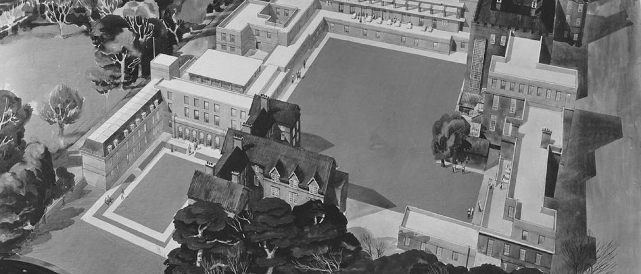 Drawing of 3D view of extensions to site