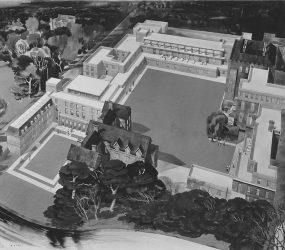 Drawing of 3D view of extensions to site