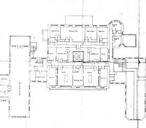 Floor plan with room labels
