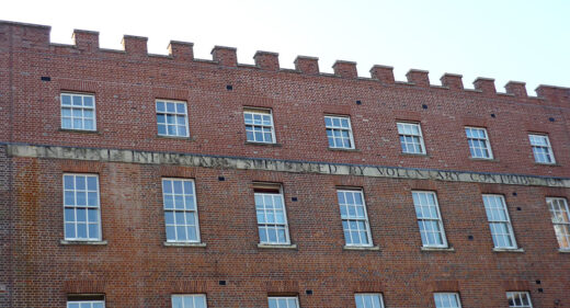 'Infirmary supported by voluntary contribution' inscription