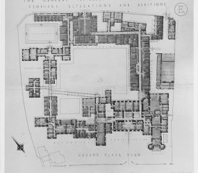 Floor plan with room labels