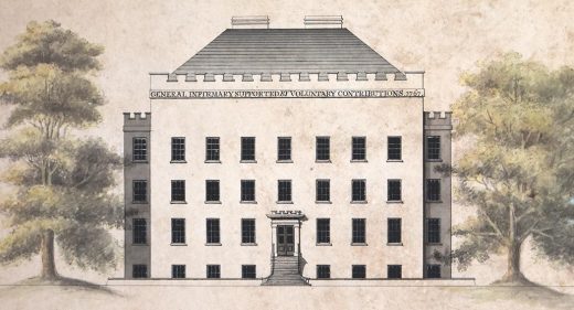 Drawing of Infirmary after conservation