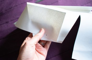 bend left side in to meet the dots