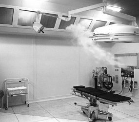 Stream of air circulating through theatre