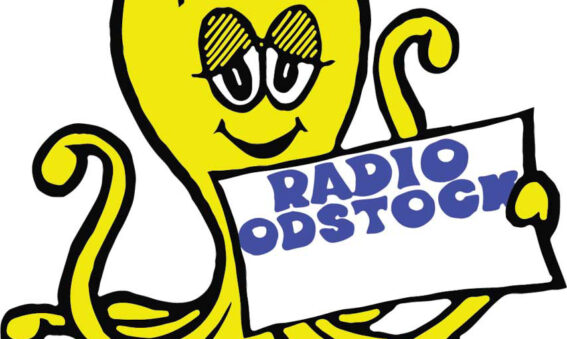 Colour illustration of yellow octopus named oddie with hat