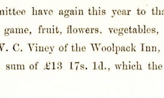 image of extract from the SGI annual report 1897, mentioning Spot's contribution to fundraising